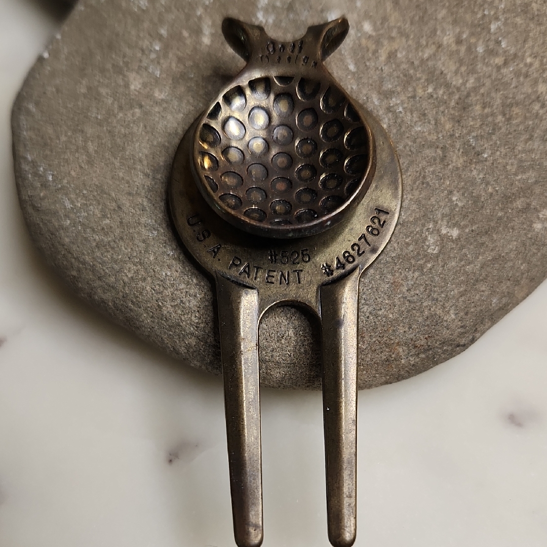 Bronzevintage Golf Divot Tool Money Clip